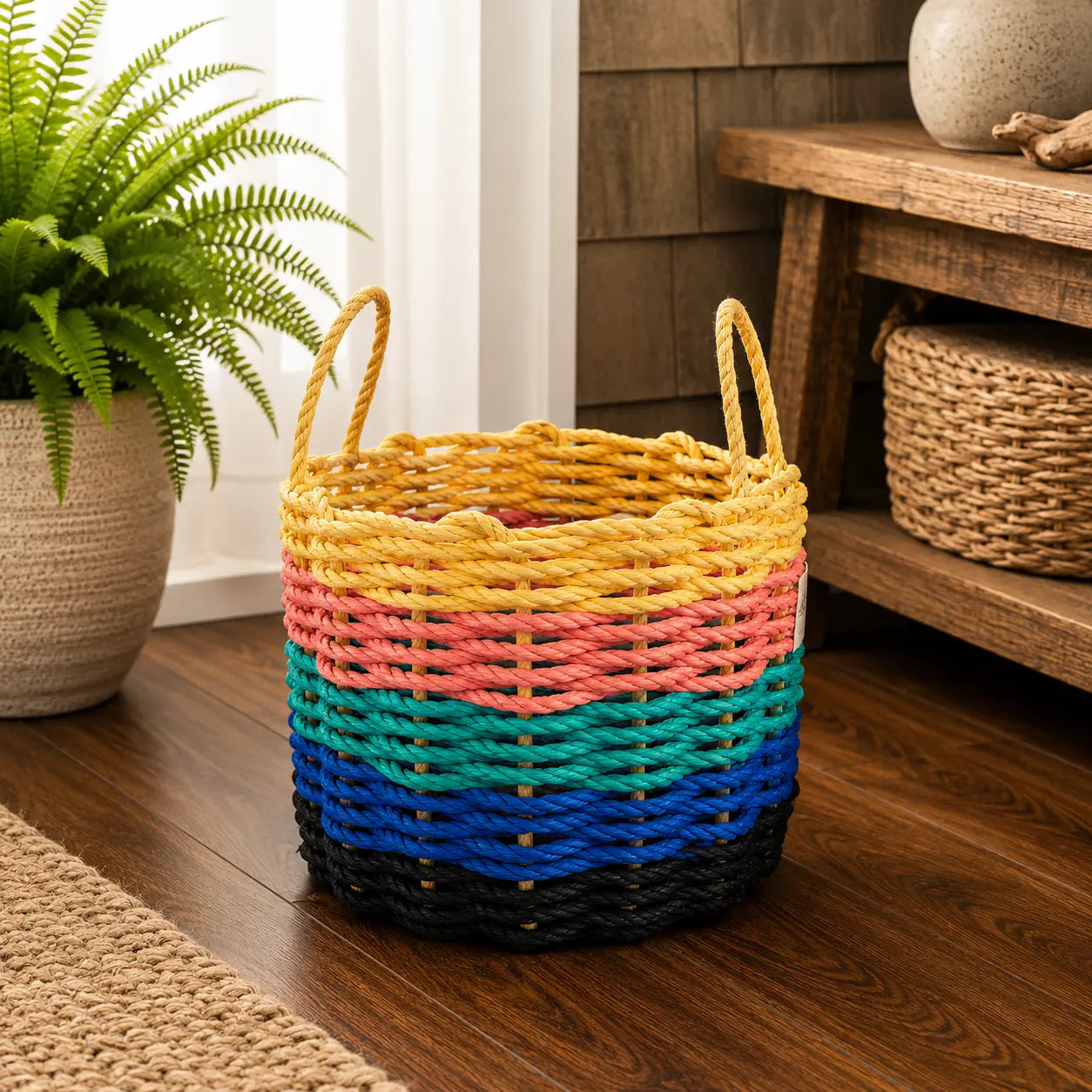 Sunset Inspired Rope Basket