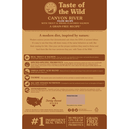 Taste of the Wild Canyon River Feline Recipe with Trout & Smoke-Flavored Salmon