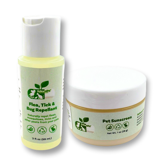 Pet OUTDOOR SAFETY KIT/ Sunscreen & Flea/Tick/Bug Repellent
