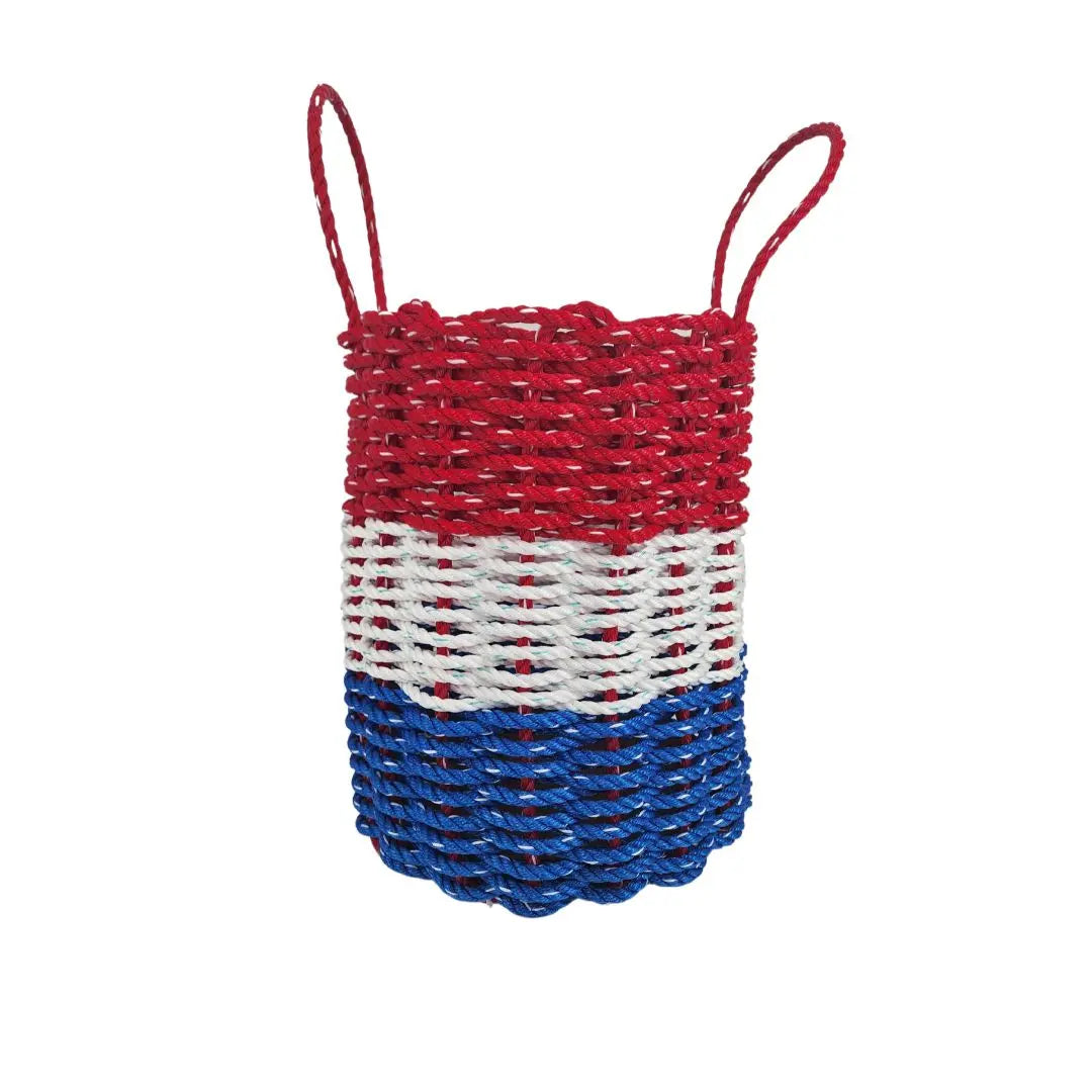 Red, White & Blue Rope Basket