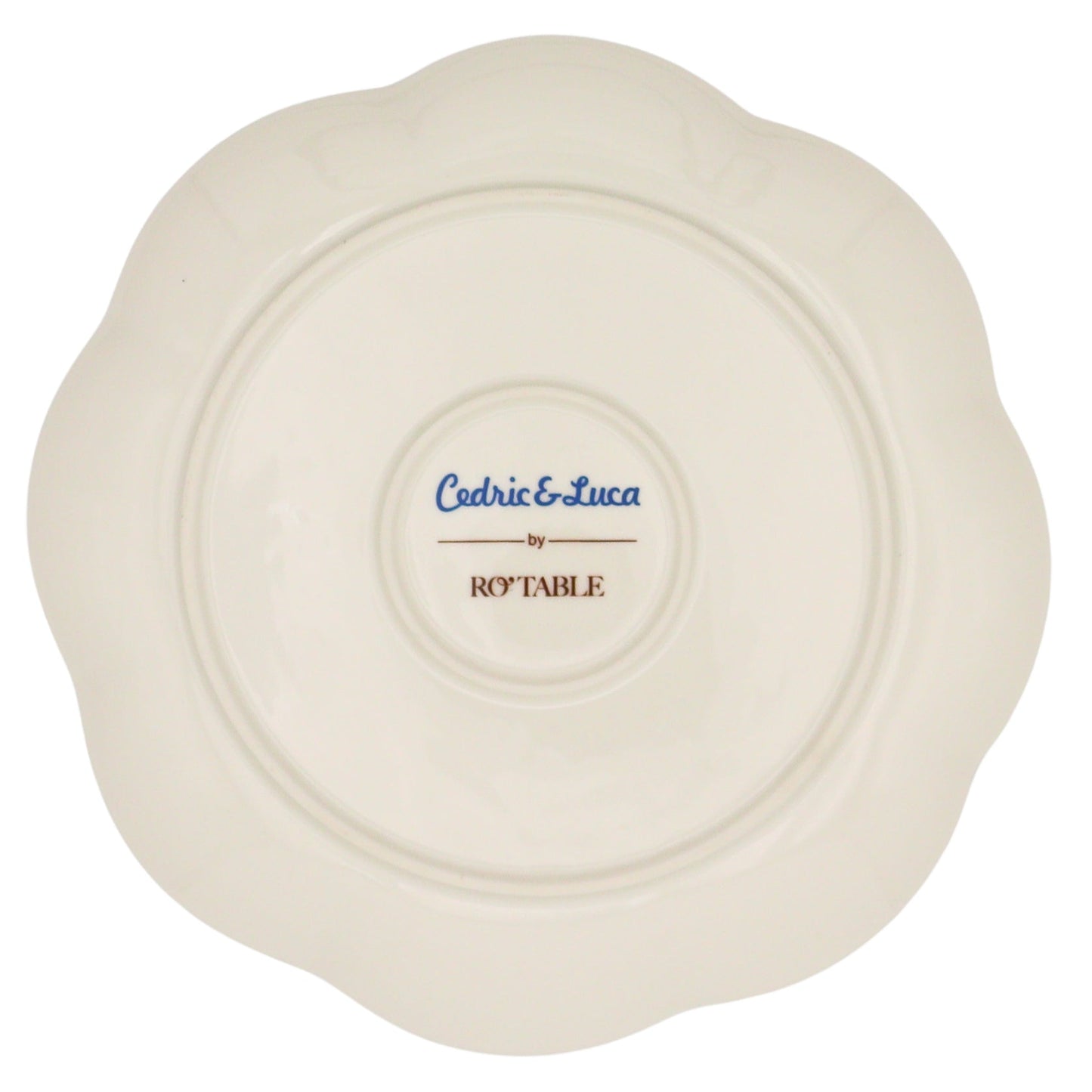 Valensole Lavender Scalloped Dinner Plate - Set of 4 (+1 Bonus Plate)