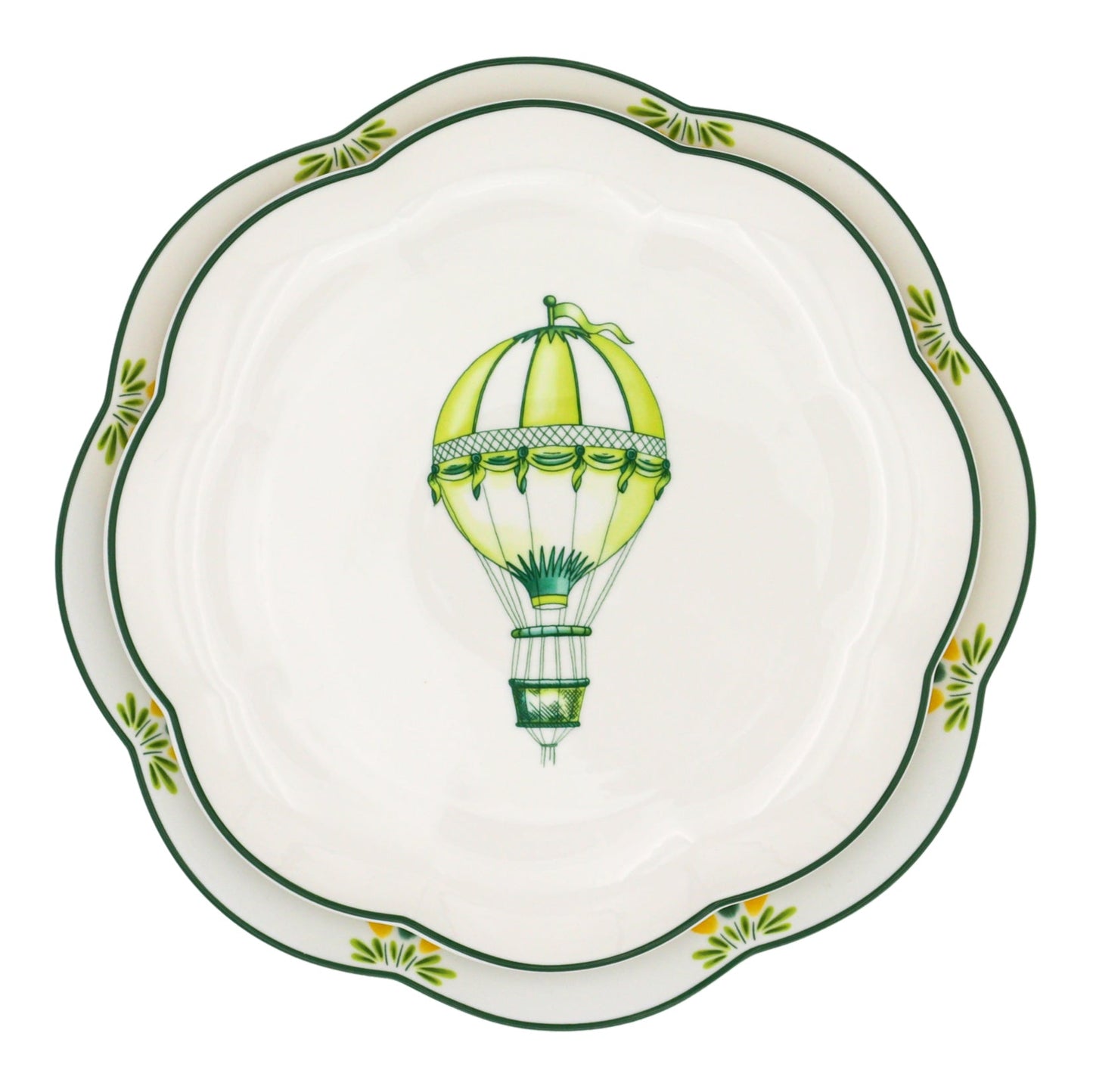 Valensole Lavender Scalloped Starter Plate - Set of 4 (+1 Bonus Plate)