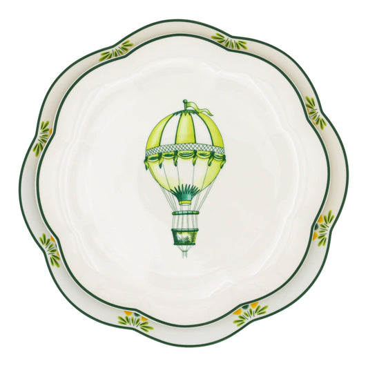 Valensole Lavender Scalloped Ceramic Starter Plates – Case of 12 (+3 Bonus Plates)