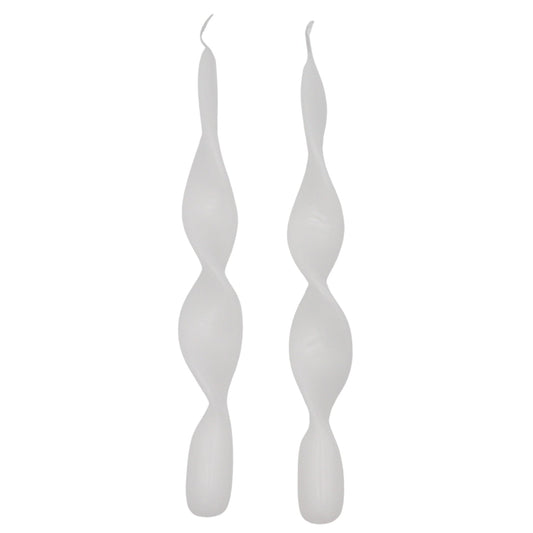White Cotton Swirl Candles – Case of 20
