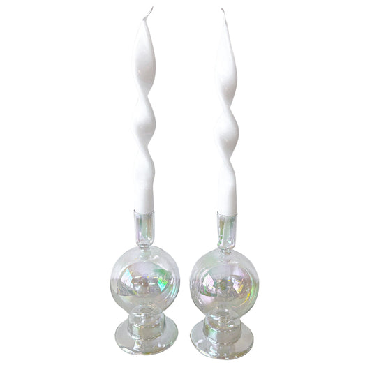 White Cotton Swirl Candles – Case of 20