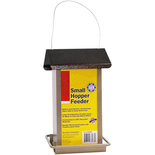 Hanging Small Metal Hopper Feeder