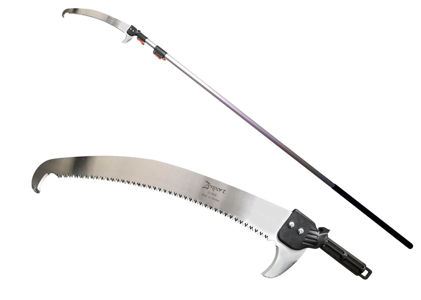 14.5-ft Telescopic Pole Saw, 18-inch SK5 tri-tooth blade