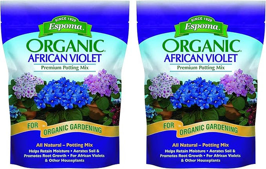 Espoma Organic African Violet Mix 4qt - 2 pack