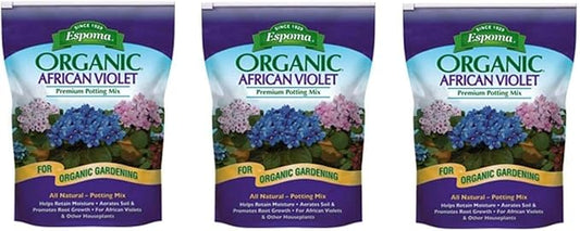 Espoma Organic African Violet Mix 4qt - 3pk