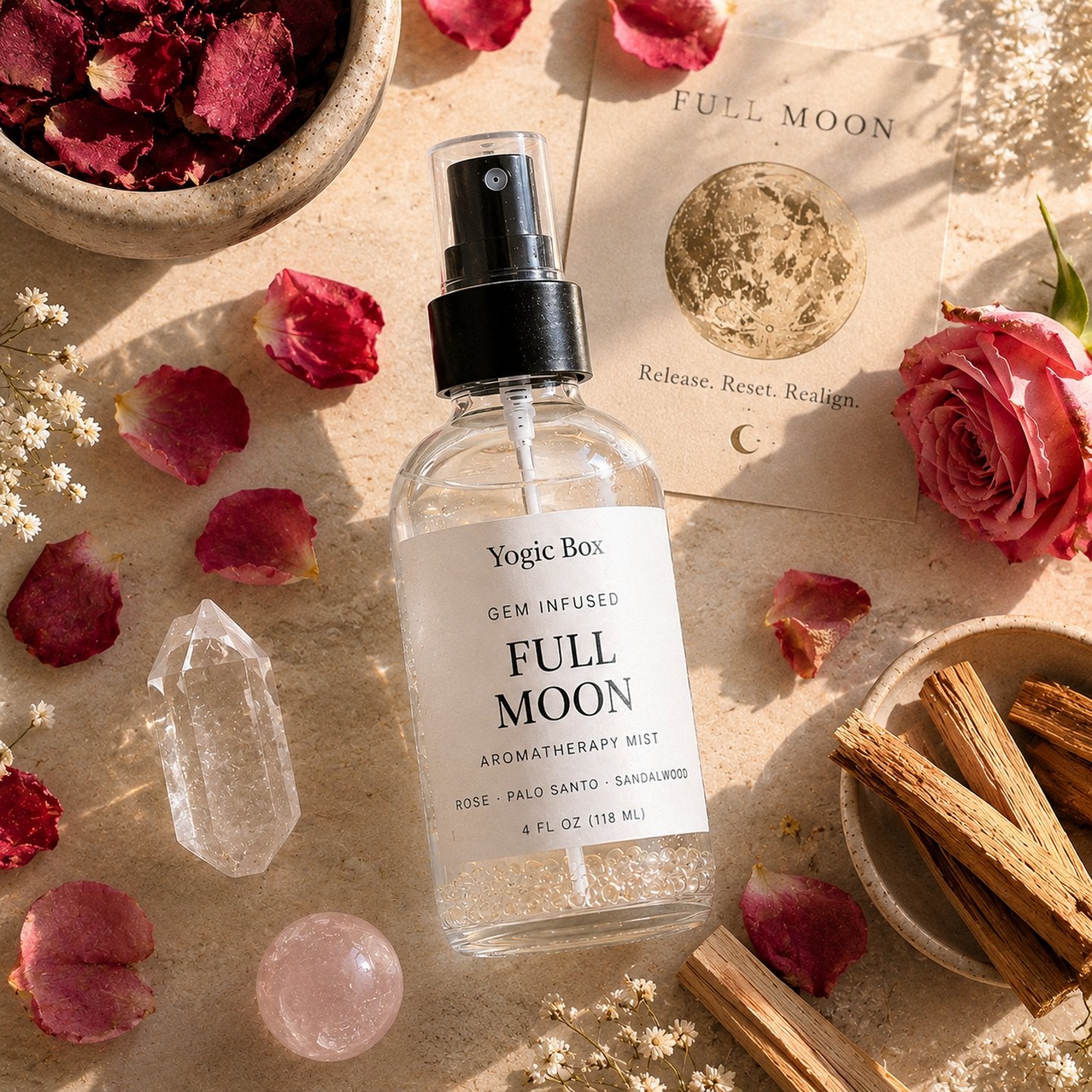 Gem Infused Full Moon Aromatherapy Mist | Room Spray