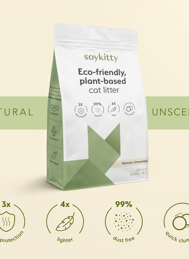 All-Natural, Non-Toxic Plant-Based Cat Litter - 1 Pack (Collective)