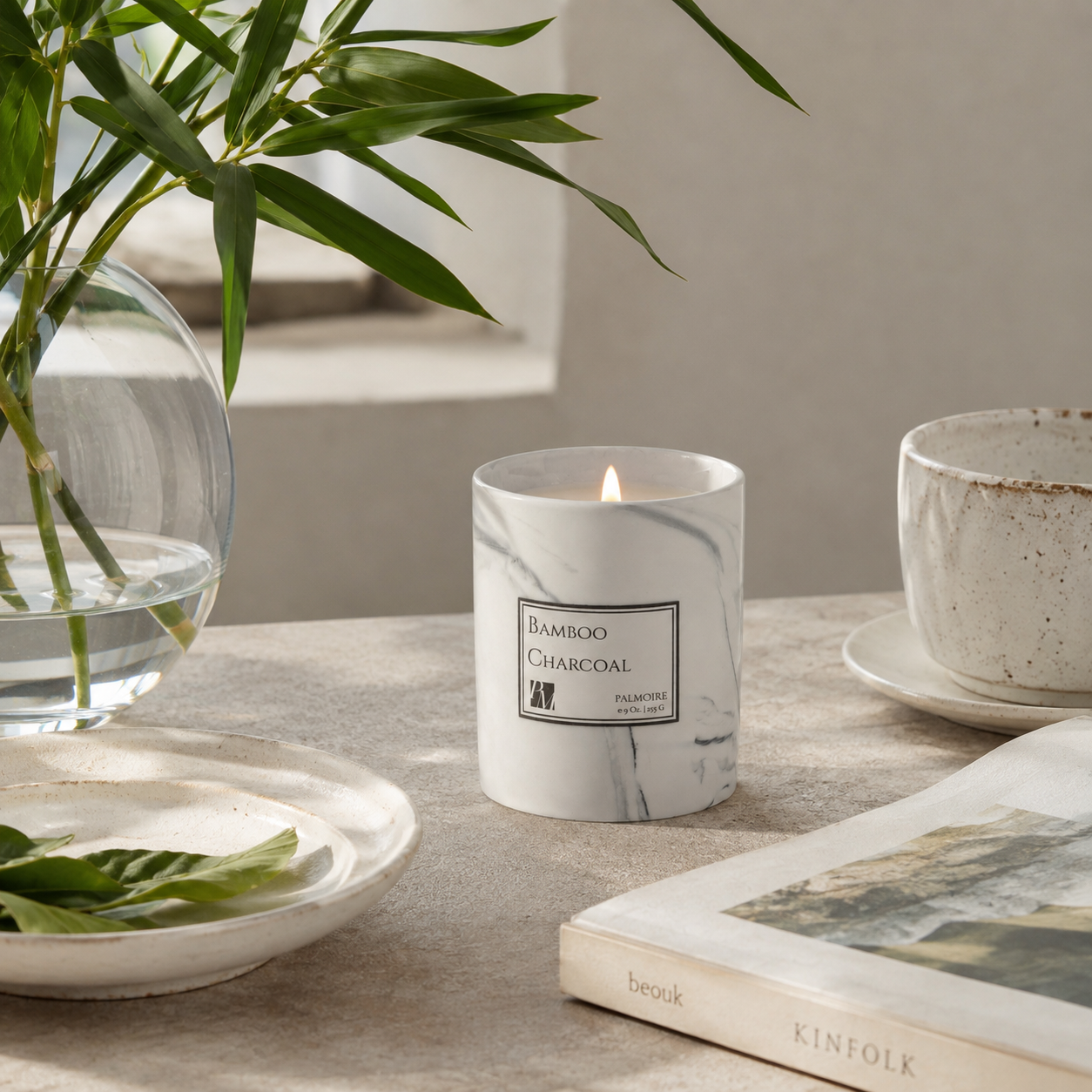 Bamboo Charcoal Soy Wax Candle