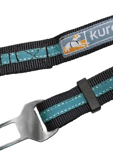 Direct to Seatbelt Tether - Easy-Use Dog Car Harness Clip - Adjustable Ride Strap - Universal Fit for Most Vehicles - All Steel Hardware - Backseat Restraint - Coastal Blue