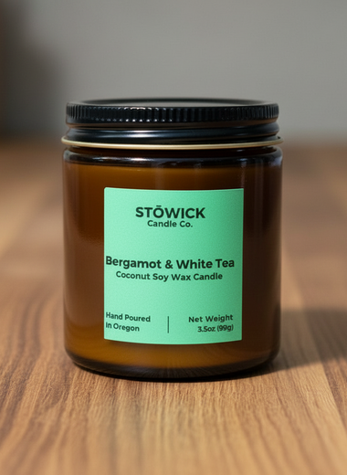 Bergamot And White Tea Mini Candle