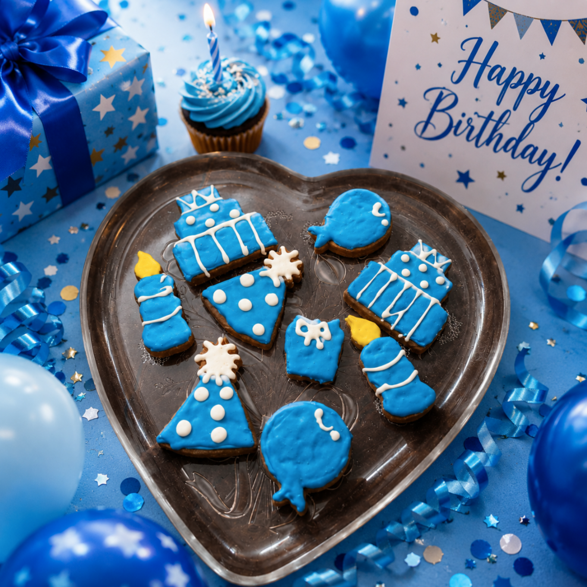 Birthday Boy Organic Dog Cookie Gift Box – Deluxe