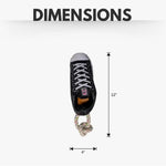 Squeaky Comfort Plush Sneaker Dog Toy – with Treat Compartment, Safe & Durable – Black