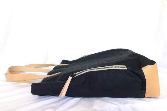 Black Wax Canvas Everyday Bag - The Classic