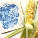 Blue Lobster Swedish Dishcloth | Summer