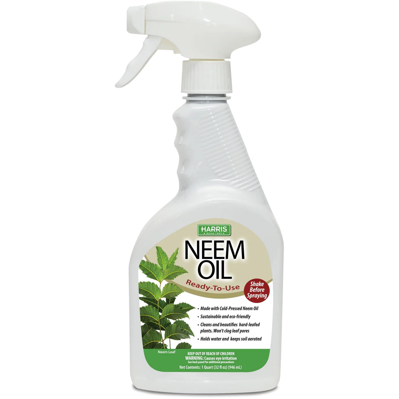Harris Neem Oil Spray for Plants, Cold Pressed Ready to Use - 32 oz