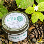 Green Man Soy Wax Candle - Moss, Rainwater, Old Growth Forests, and White Musk