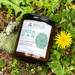 Green Man Soy Wax Candle - Moss, Rainwater, Old Growth Forests, and White Musk