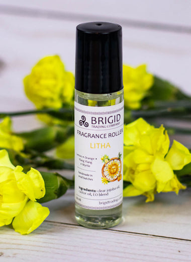 Litha Fragrance Roller - Lemon, Ylang Ylang, Sweet Orange, and Myrtle