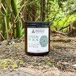 Green Man Soy Wax Candle - Moss, Rainwater, Old Growth Forests, and White Musk