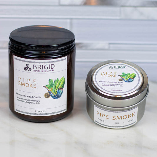 Pipe Smoke Soy Wax Candle - Cuban Tobacco, Smoked Oud, and Deep Resins