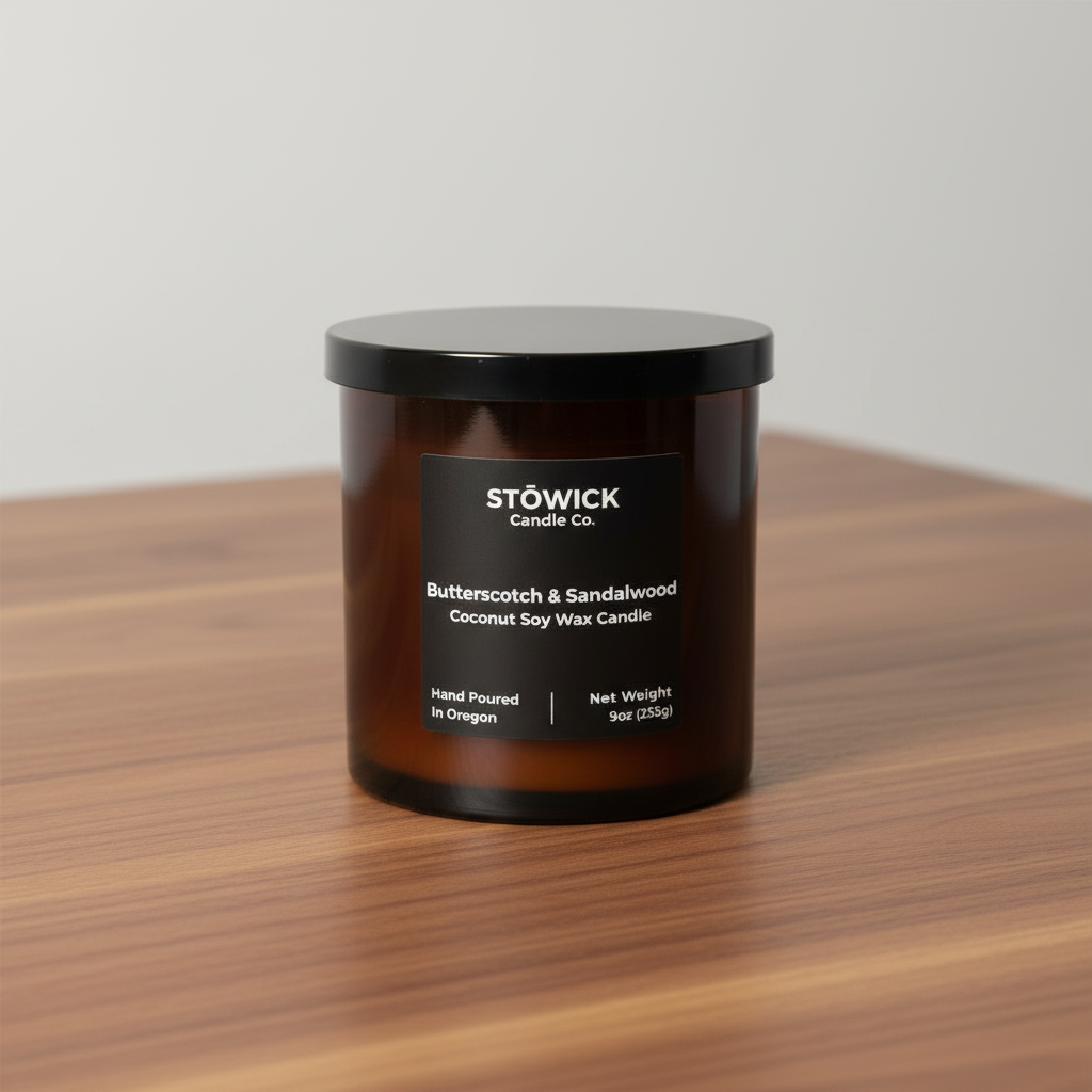 Butterscotch And Sandalwood Tumbler Candle