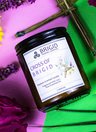 Imbolc Soy Wax Candle - Heather, Rose, Narcissus & Vetiver