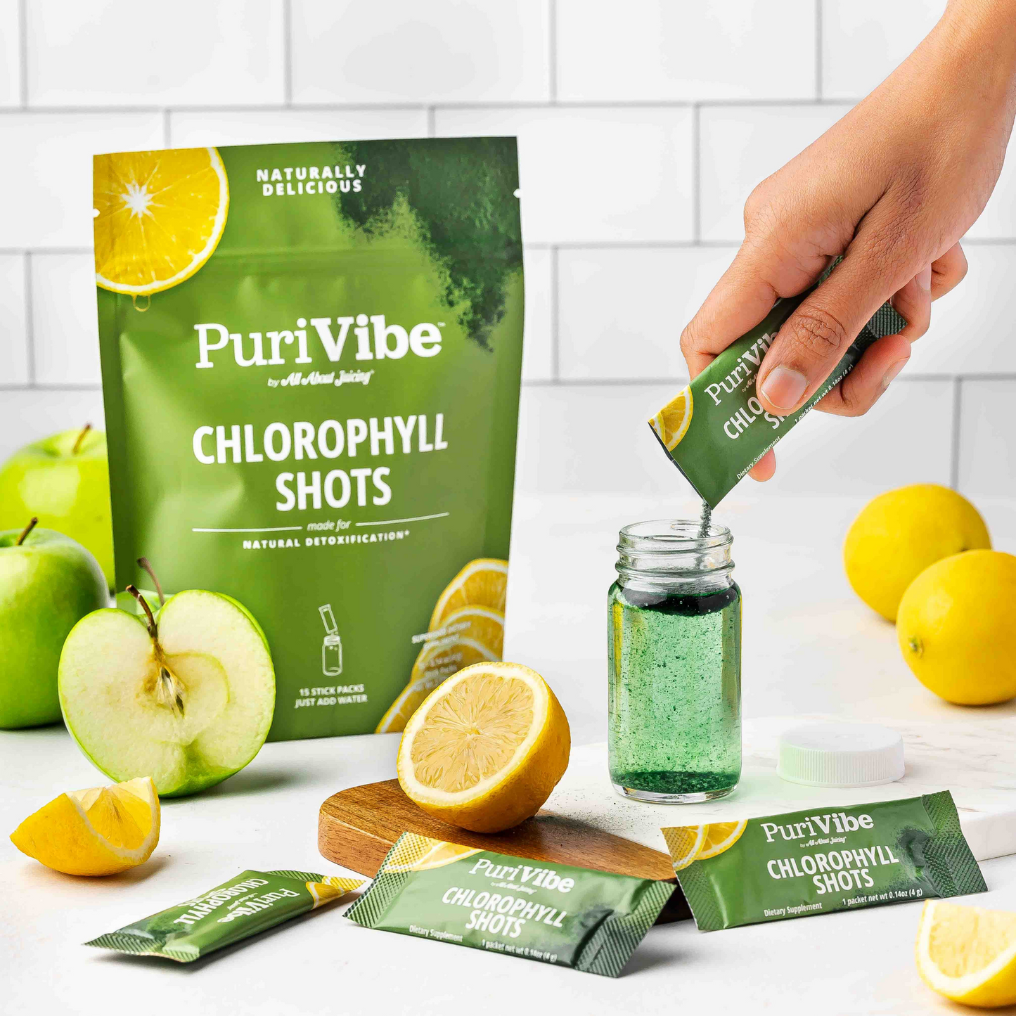 PuriVibe Chlorophyll & Lemon Juice Shots