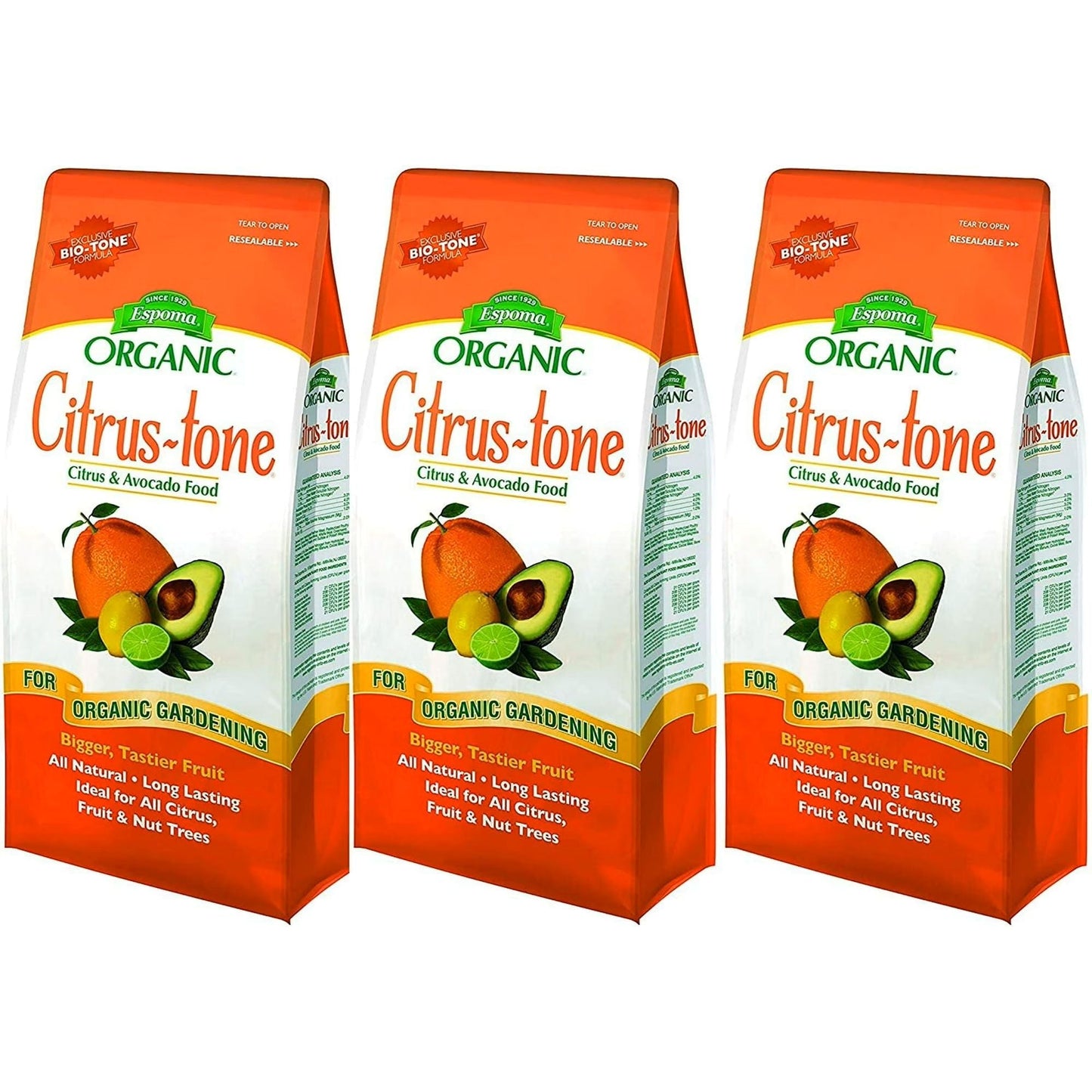 Espoma Organic Citrus-tone 5-2-6 - 4lb - 3pk