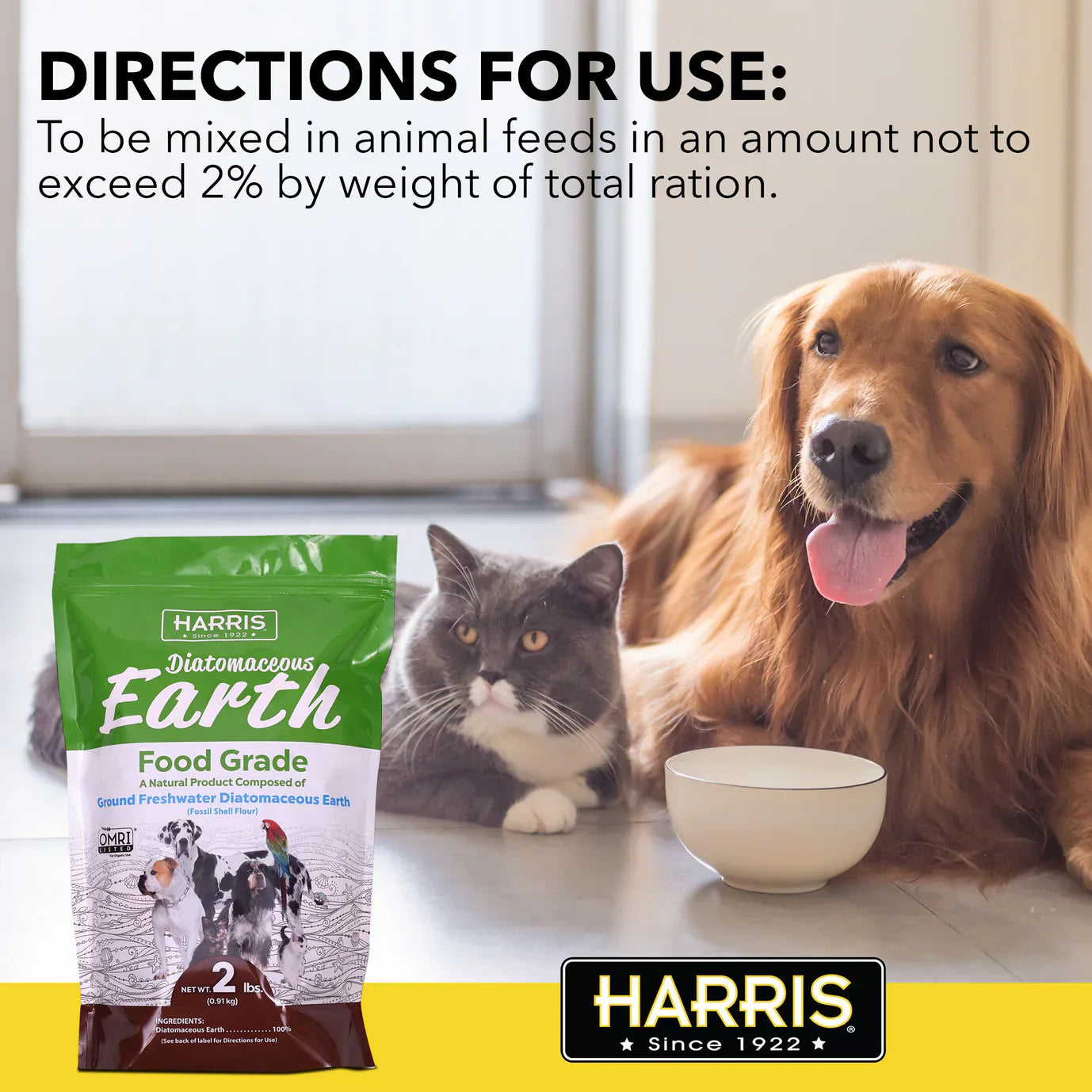 Harris Diatomaceous Earth Food Grade - 2 lb