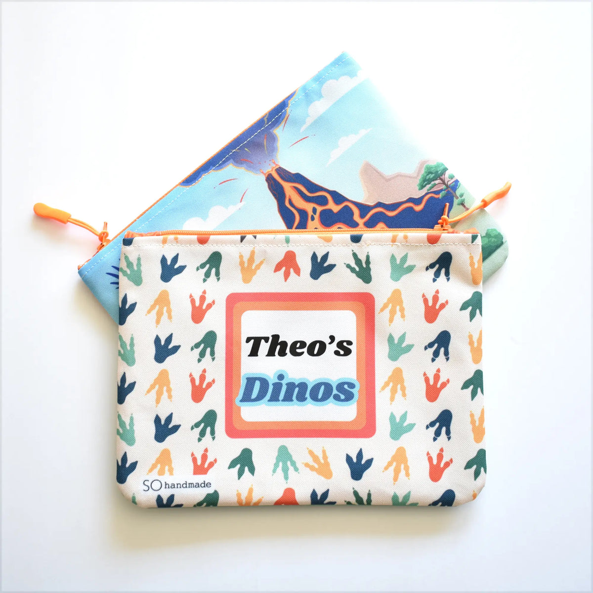 Dinosaur Play Mat & Travel Toy Pouch for Toddler Road Trips