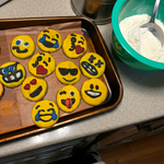 Emoji Peanut Butter Organic Dog Cookies