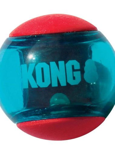 KONG Squeezz Action Shapes Small Red Dog Toy Multi Textured Fetch Squeaker