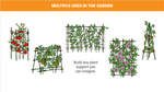 Sturdy Coated Steel Garden Stakes (available in lengths of: 2.5', 3', 4' and 5' - all 7/16" dia.)