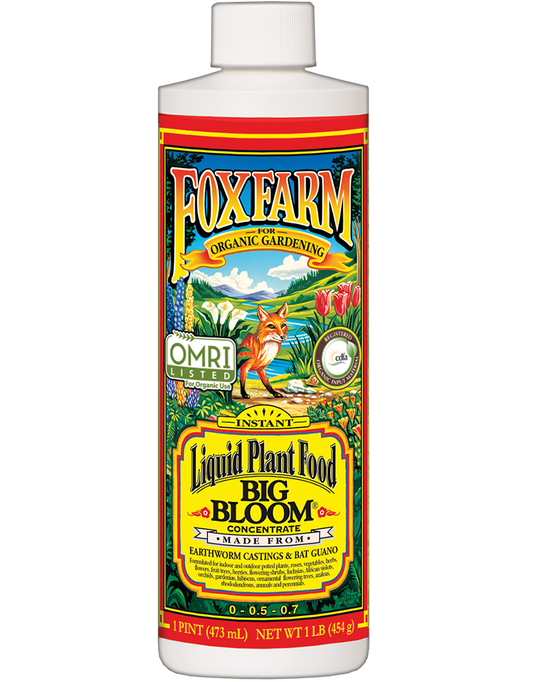 FoxFarm Big Bloom Fertilizer 0-0.5-0.7  - Concentrate - OMRI Listed