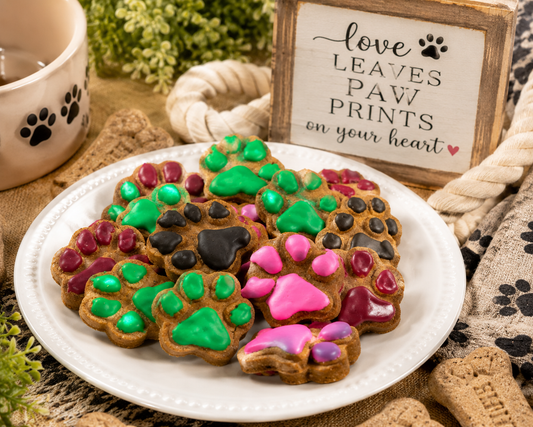 Organic Peanut Butter Frosted Paw Dog Treat