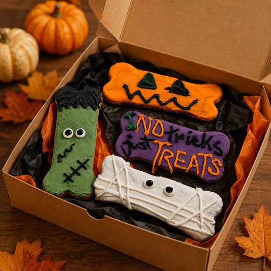 Halloween Peanut Butter Dog Cookies