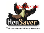 Hen Saver Chicken Saddle for Hens (Made in USA Hen Apron)
