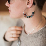 Nebula Rainbow Pride Hoop Earrings