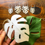 Metal Monstera Leaf Ornament: Copper, Brass, or Aluminum Cutout