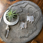 Handmade Crescent Moon Necklace: Brass Celestial Jewelry