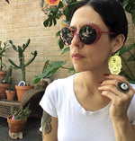 Sugar skull earrings , hand cut sugar skull earrings , day of the dead jewelry