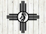 Zia Sun Kokopelli Metal Sign | Southwest Outdoor Decor