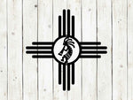 Zia Sun Kokopelli Metal Sign | Southwest Outdoor Decor