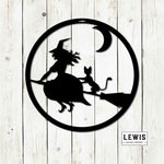 Witch Metal Sign | Halloween Door and Wall Decor