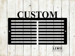 Golf Scorecard Display Custom Name Metal Sign