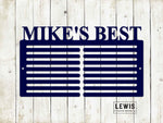 Golf Scorecard Display Custom Name Metal Sign